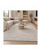 Saray Home Geometrischer Shaggy-Teppich, Rechteckig, Creme-Grau, 200 × 250 cm,