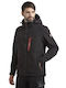 Utility Diadora Μπουφάν Εργασίας Softshell με Αποσπώμενη Κουκούλα Μαύρο