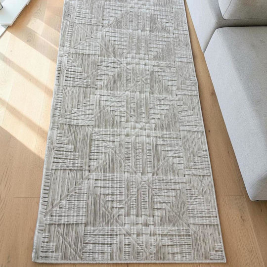 Linea Home 2609 Нескользяща Пътека Сива 75x150cm