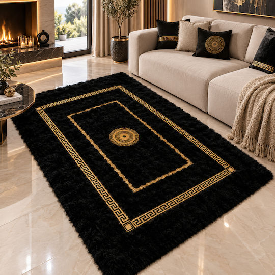 My Home Luxury Shaggy Black 60x90cm