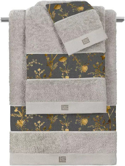Guy Laroche Set de prosoape de baie 3 buc Silver, cu o greutate de 500 g/m²