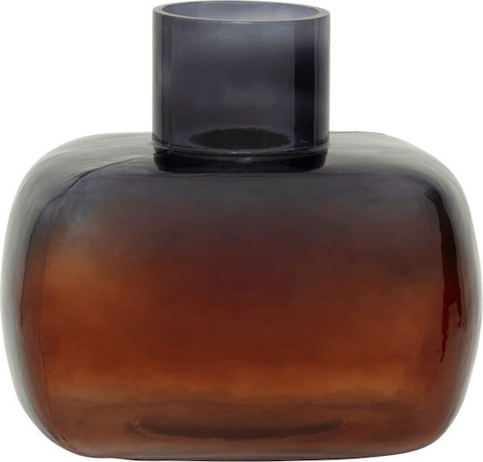Urban Nature Culture Amsterdam Glass Vase Brown 26x20xH23cm