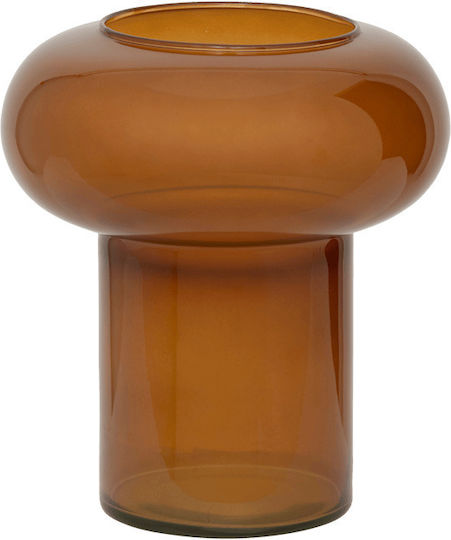 Urban Nature Culture Amsterdam Glass Vase Brown 21x21xH23cm