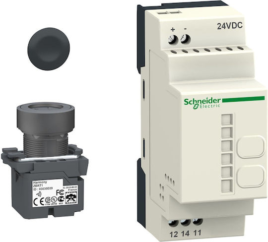 Schneider Electric Διακόπτης Μπουτόν σε Γκρι Χρώμα