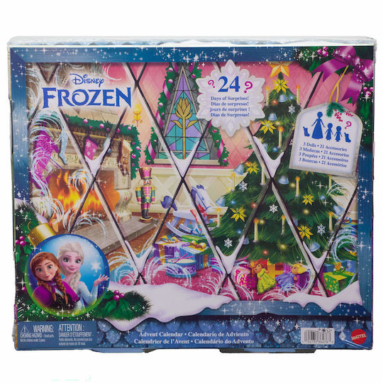 Mattel Адвент календар с малки кукли Frozen