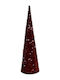 Weihnachtsdeko Metallbaum Kegel 50 cm Bordeaux