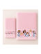 Astron Italy Babyhandtuch-Set 2 Stück Pink mit einem Gewicht von 500 g/m²