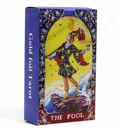 Authentic Tarot Cards Instructions for Use Blue Foil Mandala 78 Cards+Book