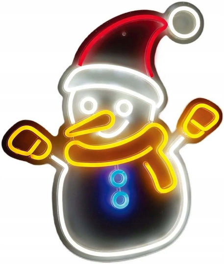 Koopman Figurină de Crăciun Iluminată Om de Zăpadă