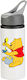 Trinkflasche Winnie Pooh 600 ml Weiß mit grauem Deckel