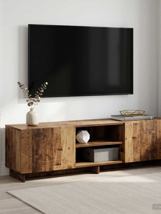 Brown TV Stand L140xW34.5xH40cm