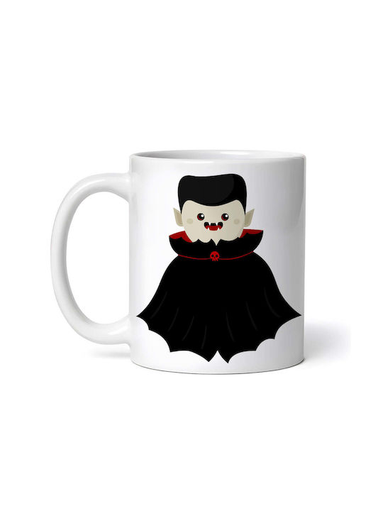 Dracula Керамична Бяла Чаша 330ml (Персонализир...