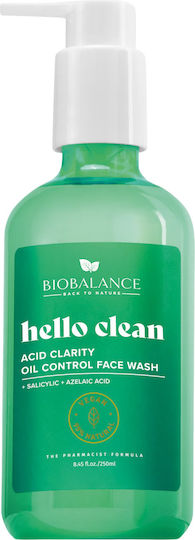 Alpaya Dermaceuticals Hello Gel de Curățare și Demachiere pentru Față și Ochi, pentru Strălucire și Controlul Excesului de Sebum 250ml
