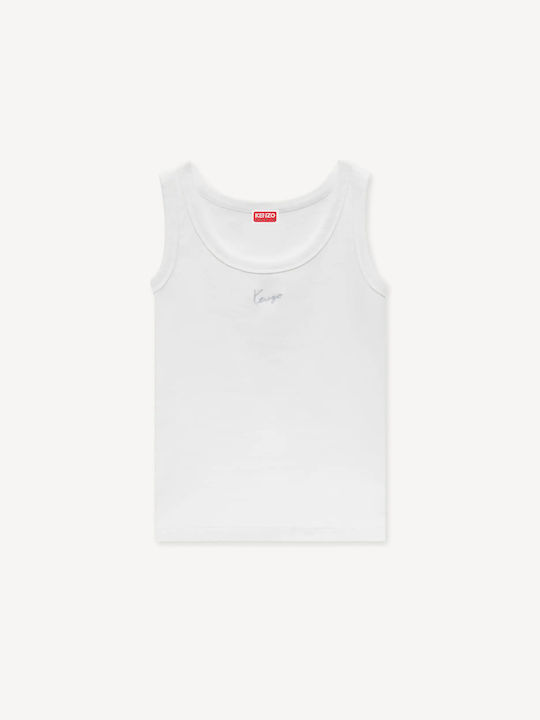 Signature Women's Cotton Sleeveless Blouse Off White