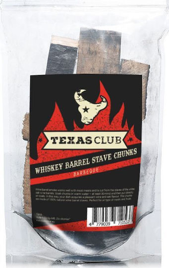 Texas Club Räucherchips für den Grill mit Whisky-Aroma 500 g 15 Stück