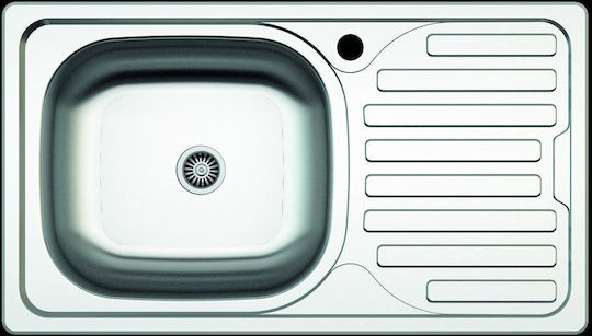 Franke Ένθετος Νεροχύτης Inox Σατινέ με Μπαταρία Μ76xΠ43.5cm Γκρι 4772013441403