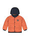 Kurze Orangefarbene Casual-Kinderjacke