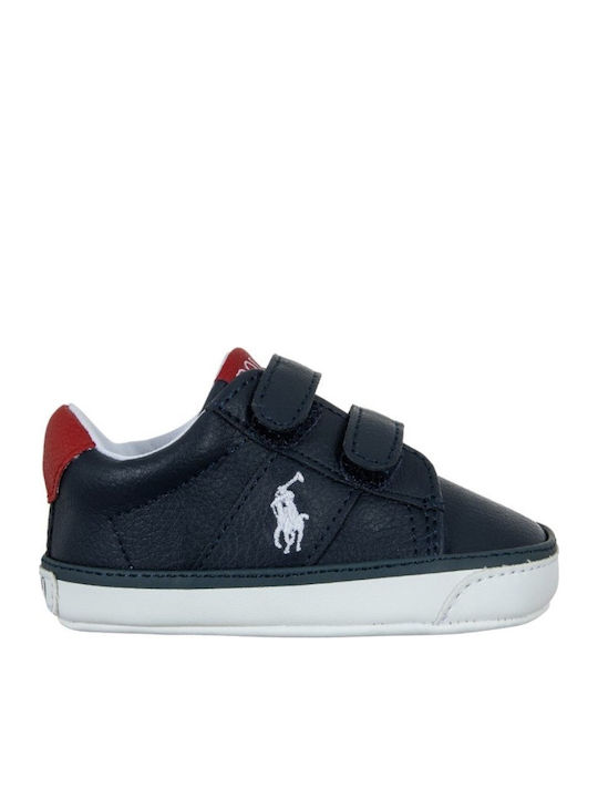Ralph Lauren Baby Soft-Sole Sneakers Navy Blue Polo