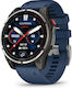 Garmin Quatix 8 Pro Titanium 47 mm Smartwatch Rezistent la Apă cu Monitorizarea Ritmului Cardiac (Captain Blue)