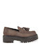 Suede Women's Loafers in Brown
