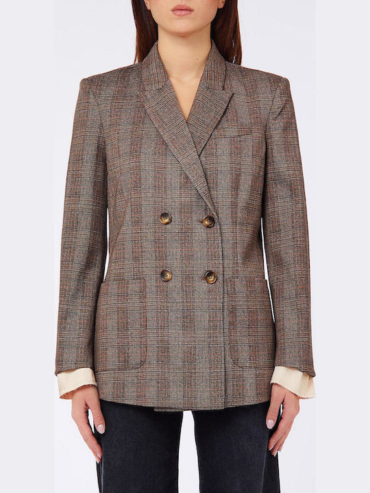 Liu Jo Women's Blazer Classic Tartan