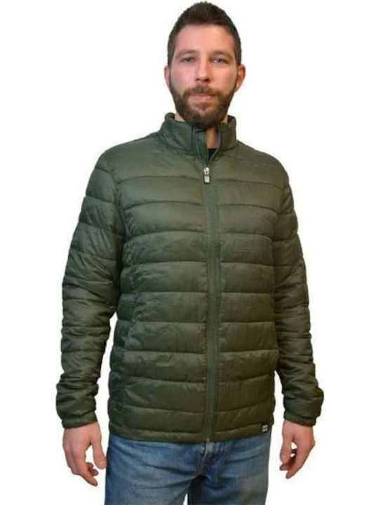 Khaki Puffer Jacket