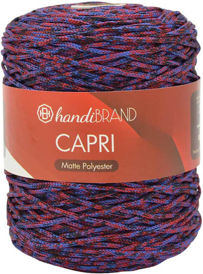 Κορδόνι Capri Matte Polyester 300γρ Δίχρωμο Μπλε-κόκκινο