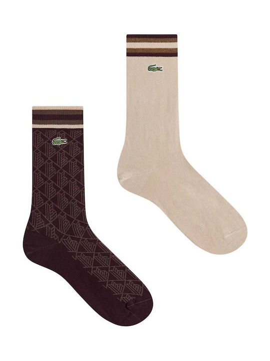 Lacoste Мъжки Кафяви Чорапи 2Pack