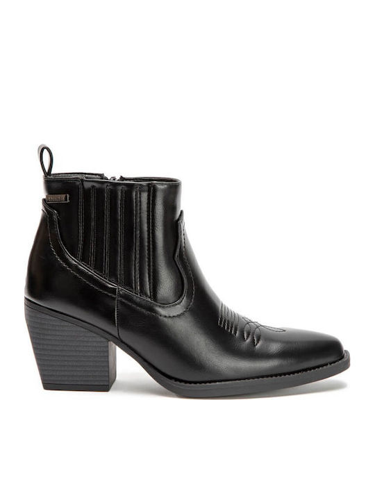 Ghete Dama Cowboy cu Toc Mediu Negre
