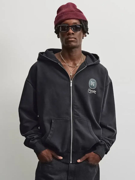 Vintage-Schwarz Kapuzenjacke