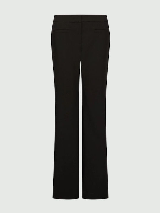 Damenstoffhose in Schwarz mit Schlag