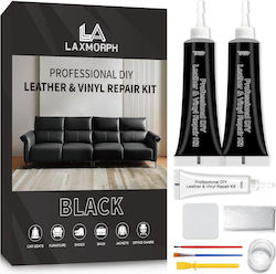 Kit de Reparație pentru Piele și Vinil Laxmorph Pastă Lichidă cu Uscare Rapidă Neagră Set Complet Kit de Reparație pentru Piele și Vinil Laxmorph Pastă Lichidă cu Uscare Rapidă Neagră Set Complet