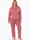 Comfort Winter Women's Pink Pajama Set