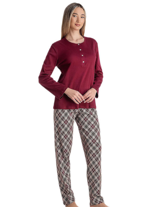 Relax Anatomic Set De Pijama De Damă Pentru Iarnă Violet