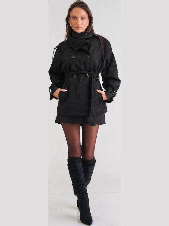 Decoro Women's Black Gabardine