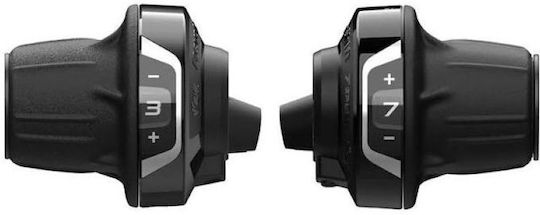 Shimano SL-RV400 R+L 3 Sis X7-Speed Revo Shifter R:2050mm L:1800mm 600x600x300mm Black Outer Without O.G.D Ind. Pack