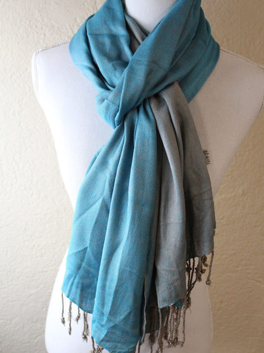 Women's Beige Silk Scarf