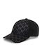 All Over Print Logo Baseball Cap Black