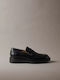 Herren-Loafers aus Leder in Schwarz