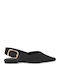 Suede Black Sandals