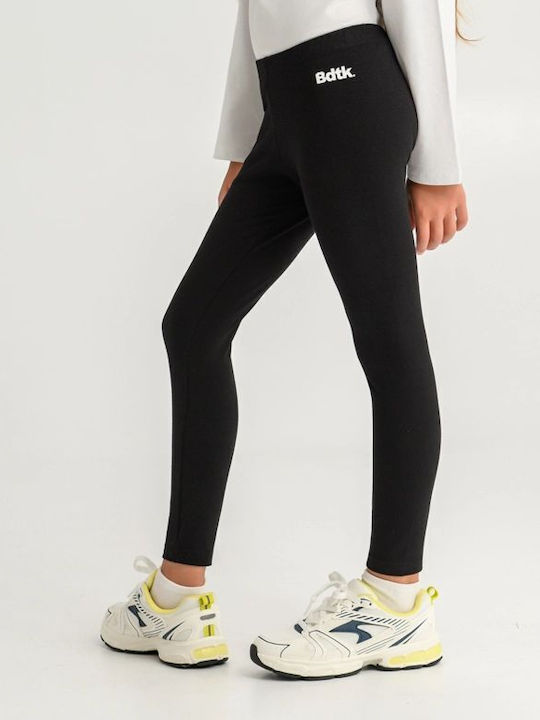 Kids Long Sports Leggings Black