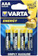 Varta Energy Алкални батерии AAA 1.5V 4бр