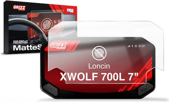 Mat Screen Protector Grizzglass Cardisplay Protection Loncin Xwolf 700l 5" 2025-2026