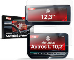 Matte GrizzGlass Car Display Protector Film Mercedes Actros L 2026 2-in-1 Matte GrizzGlass Car Display Protector Film Mercedes Actros L 2026 2-in-1