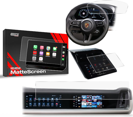 Matte Film Grizzglass Car Display Protection Porsche Panamera 3 12.3" + 10.9" 2024 3-in-1