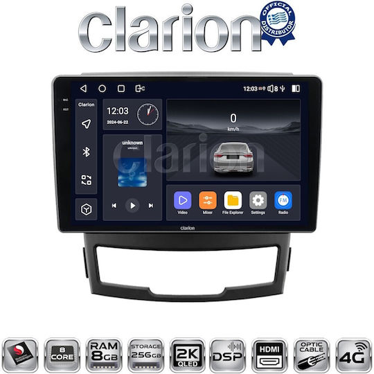 Clarion Auto-Audiosystem für Daewoo Korando SsangYong Korando 2010 2013 (Bluetooth/USB/WiFi/GPS/Apple CarPlay/Android Auto)