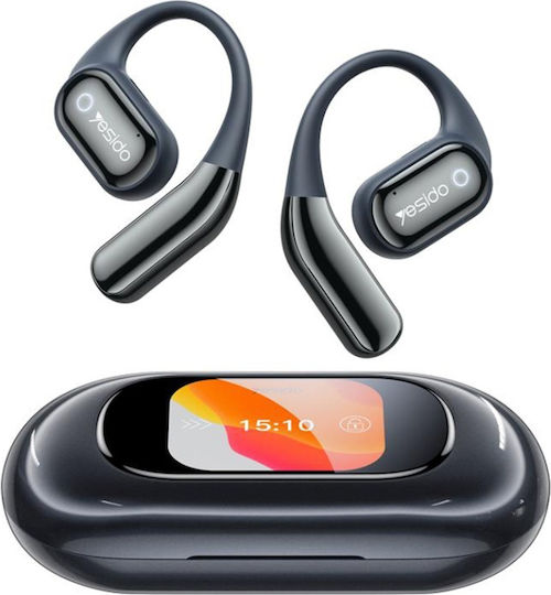 Căști Bluetooth Handsfree In-ear cu Husă de Încărcare Negre