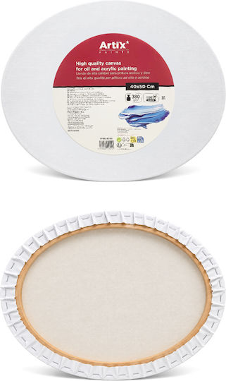 Artix Καμβάς σε Τελάρο Λευκός Ορθογώνιος 40x50εκ. 380gr/m² 1τμχ