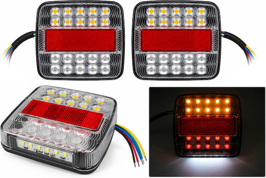 Juyee Комплект LED Светлини за Ремарке с Винтове 12V 2 бр