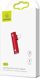Usams SJ276LN03 Lightning / 3,5 mm Мъжки към Lightning / 3,5 mm Женски Usams SJ276LN03 Lightning / 3,5 mm Мъжки към Lightning / 3,5 mm Женски